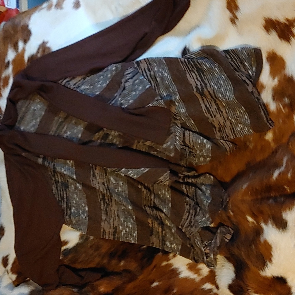 Carol Rose Open Sweater Sz Med